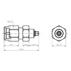 HS-SMAM To MMCXM Adapter (8G)